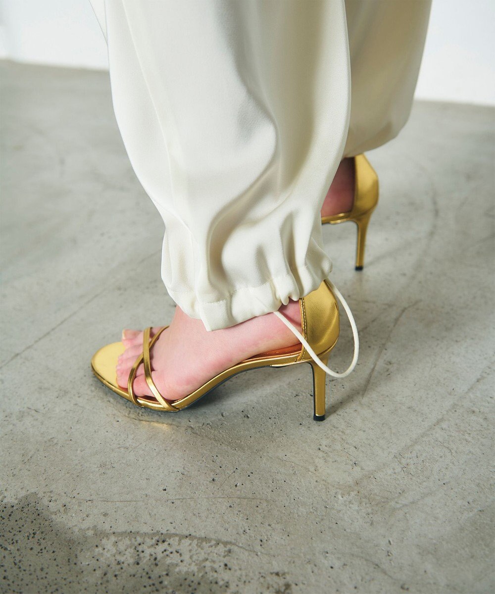 GRACE CONTINENTAL サテンワークパンツ 