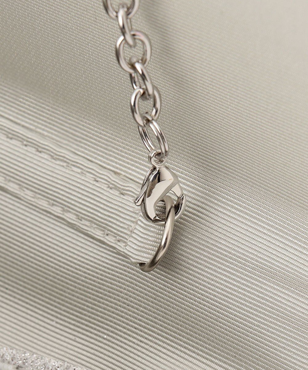 GRACE CONTINENTAL パターンラインストーンクラッチバッグ 