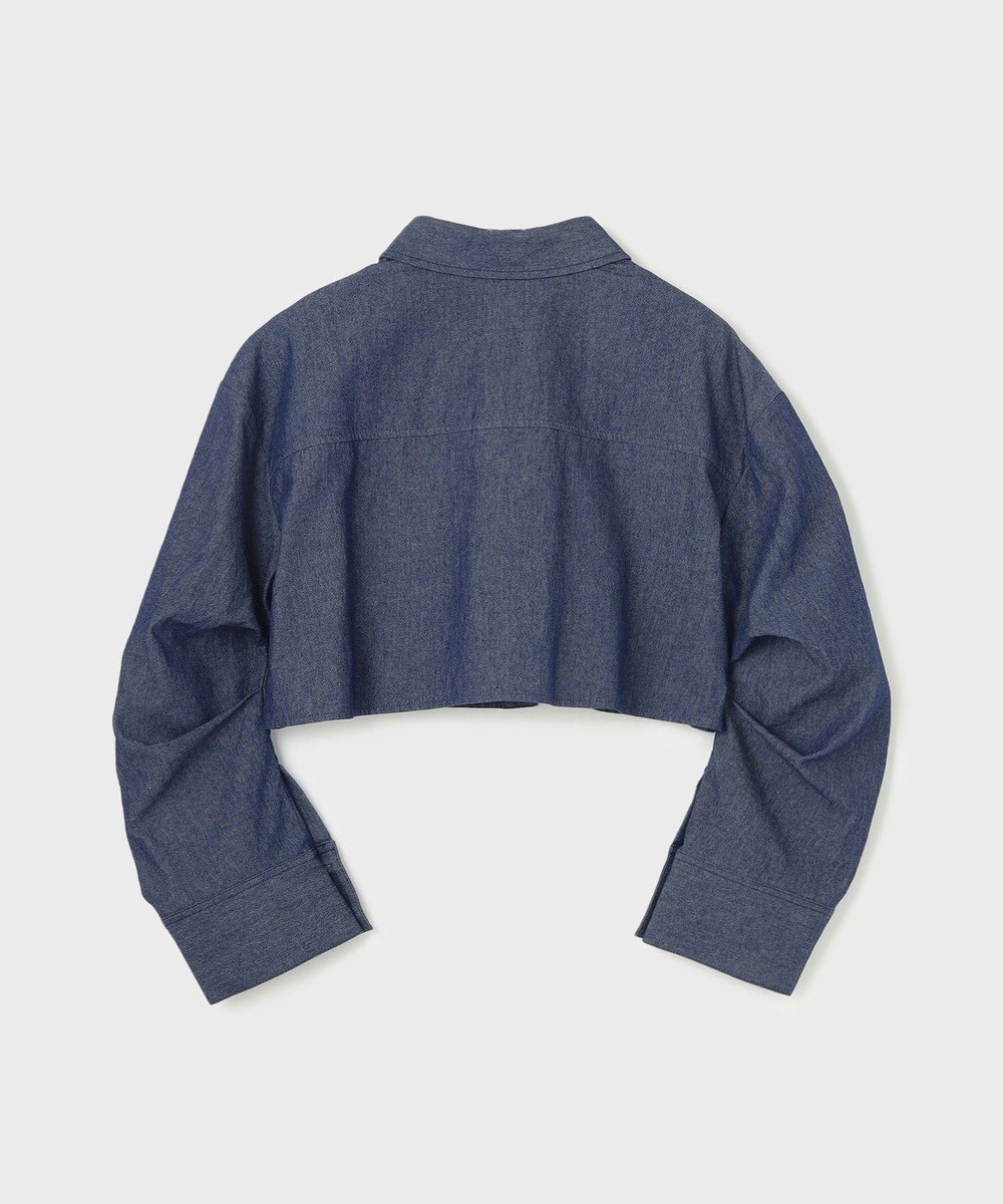 GRACE CONTINENTAL タックスリーブデニムシャツ 