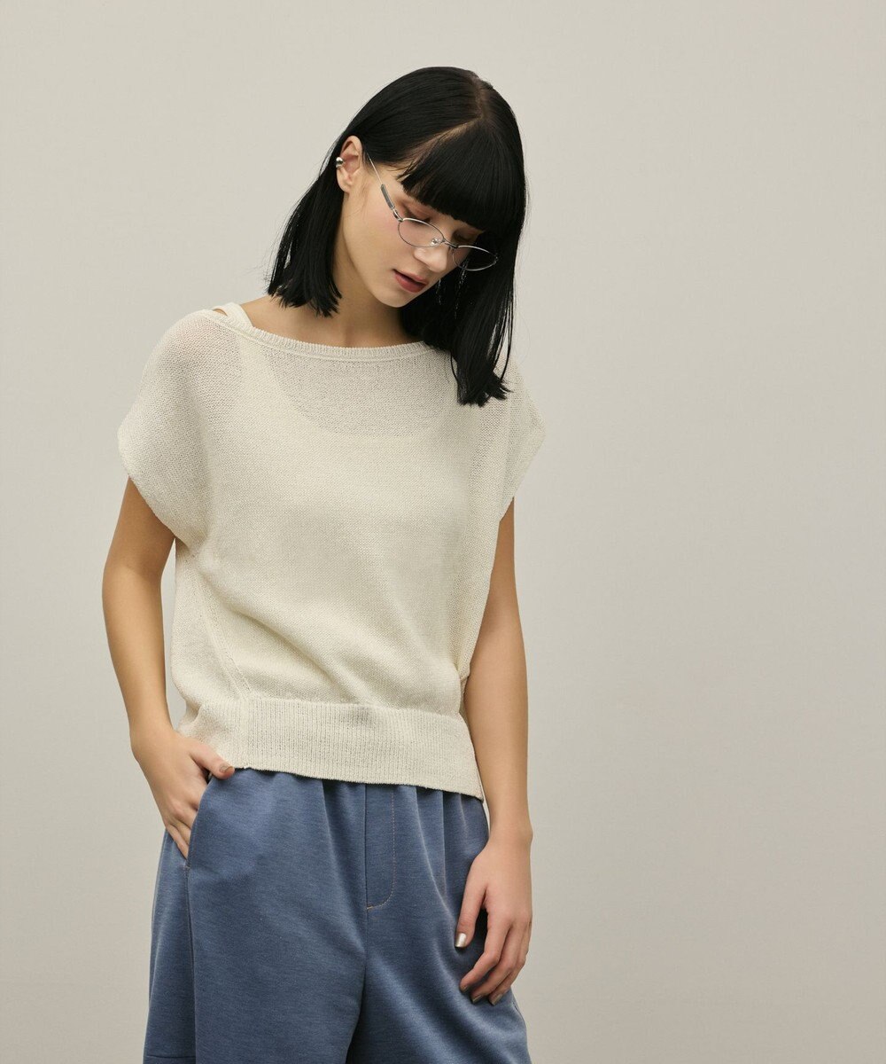 GRACE CONTINENTAL ドルマンルーズニットトップ 