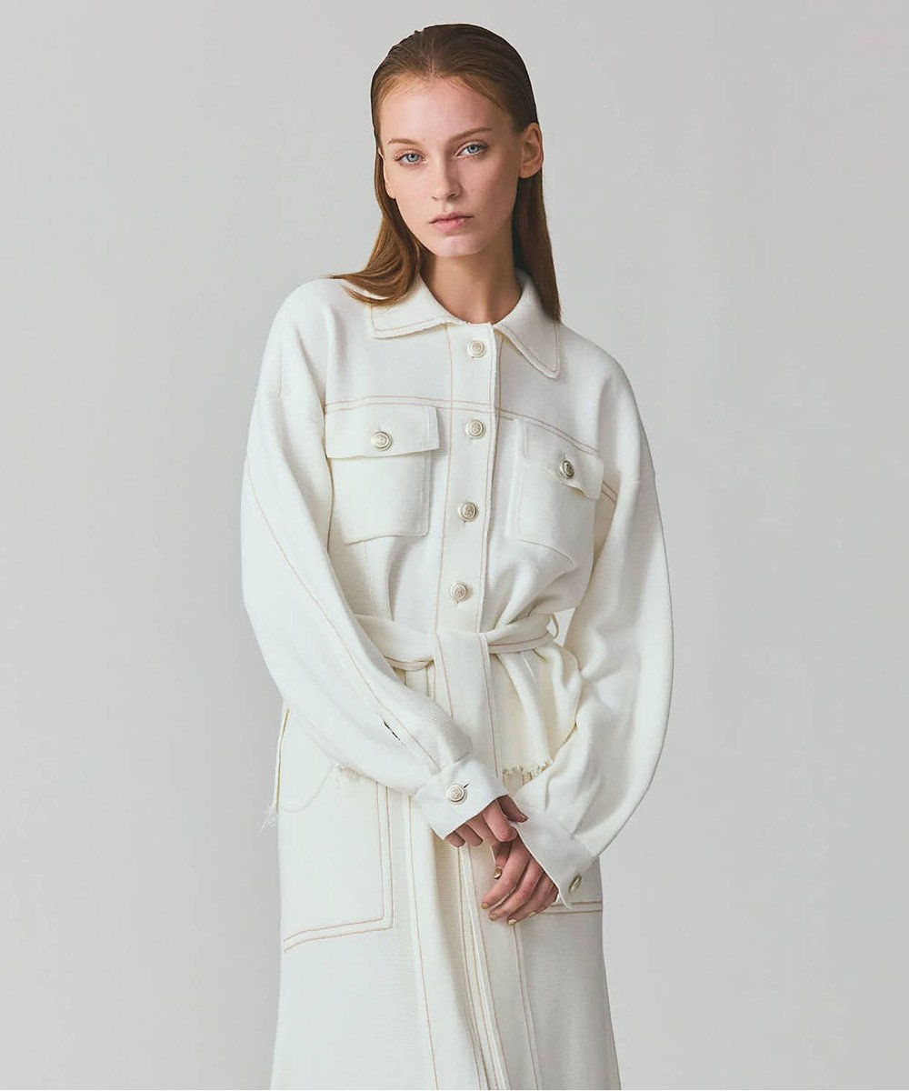 GRACE CONTINENTAL ニットワークジャケット