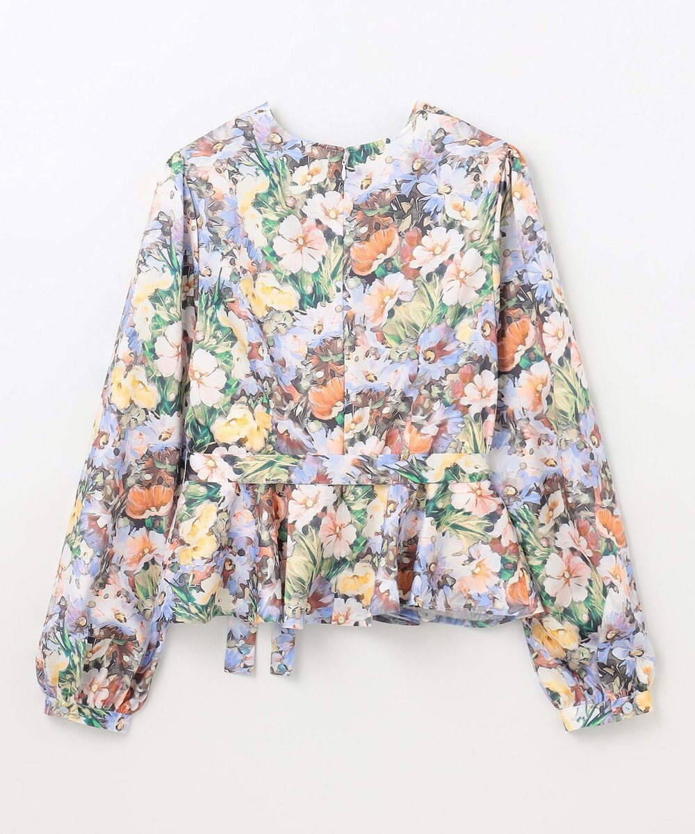 GRACE CONTINENTAL グラデフラワープリントトップ 