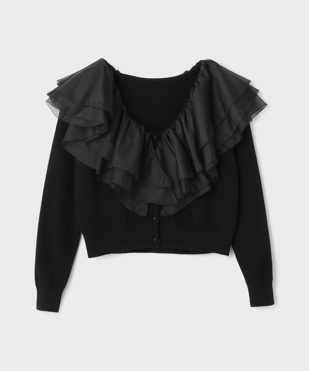 GRACE CONTINENTAL フリルニットカーディガン 