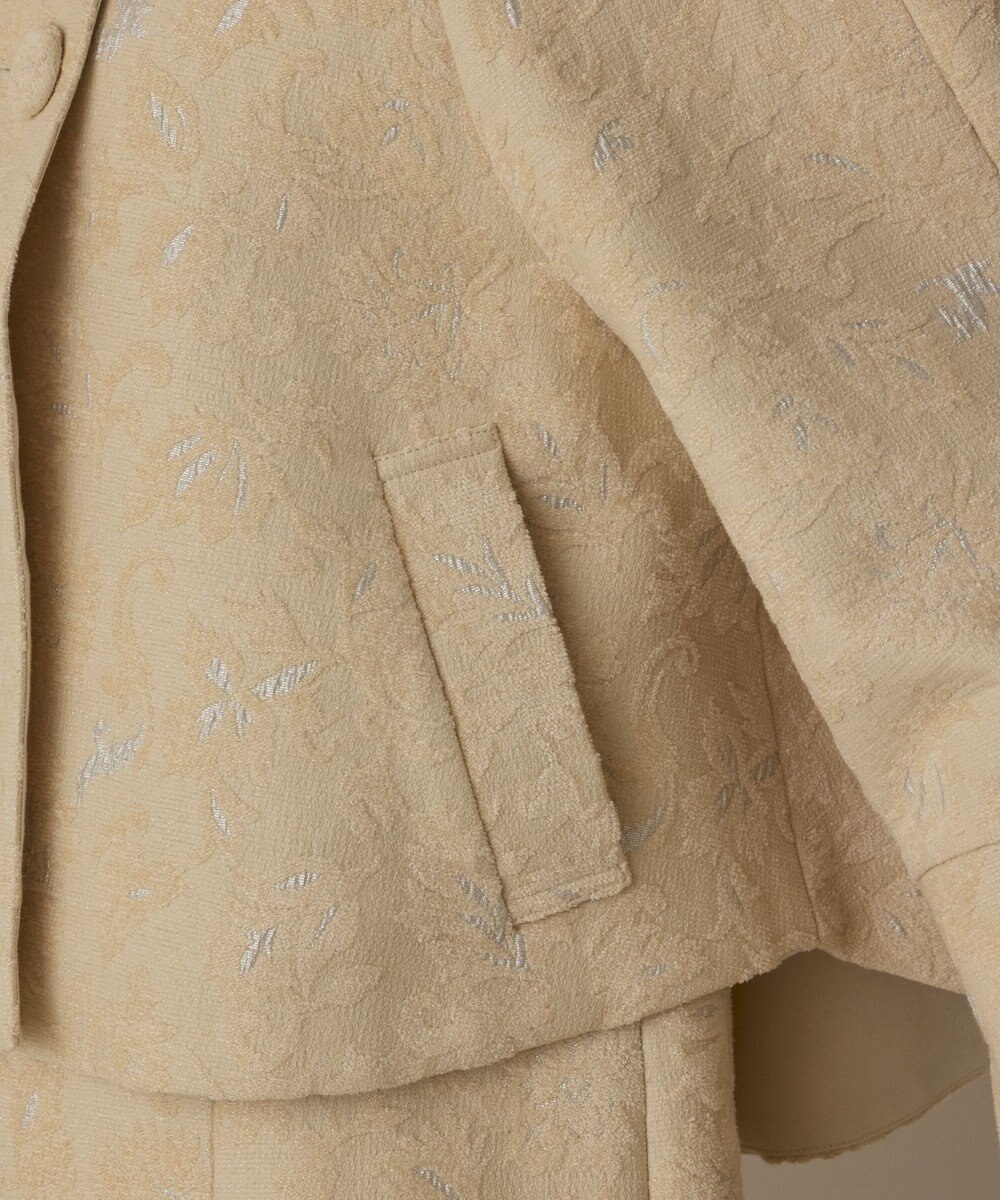 GRACE CONTINENTAL サラサジャガードケープジャケット 