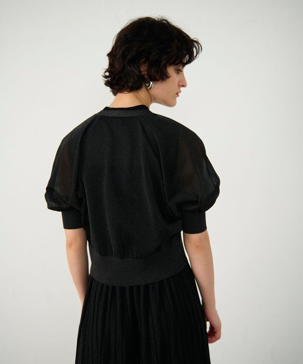 GRACE CONTINENTAL ラメシアードルマンニットカーディガン