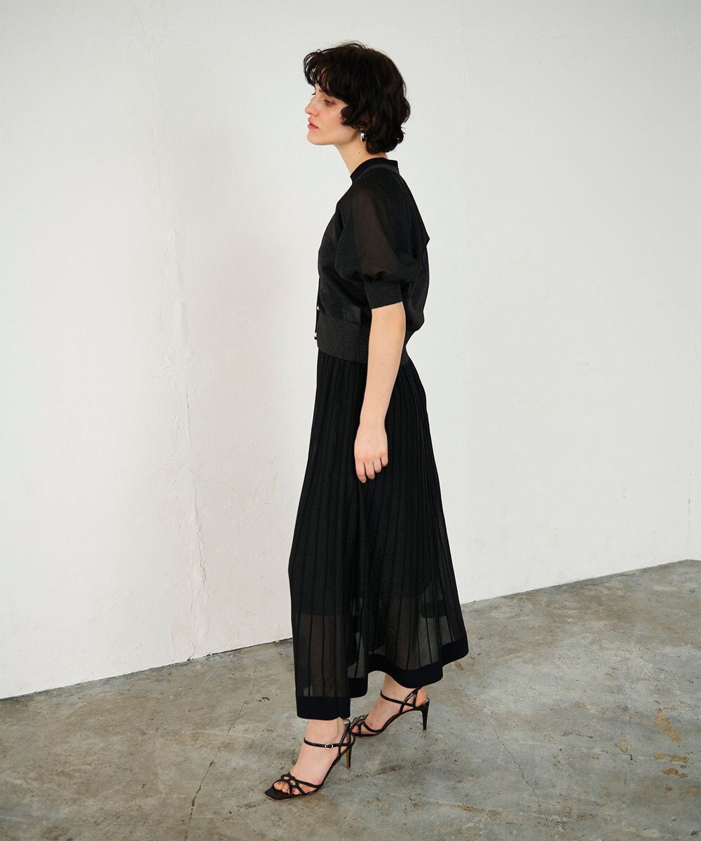 GRACE CONTINENTAL ラメシアードルマンニットカーディガン 