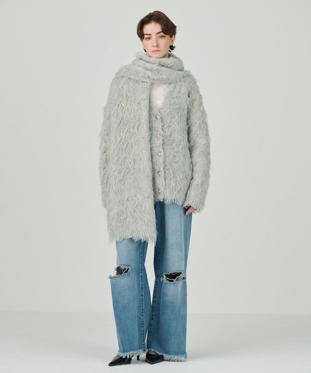 GRACE CONTINENTAL シャギーニットストール