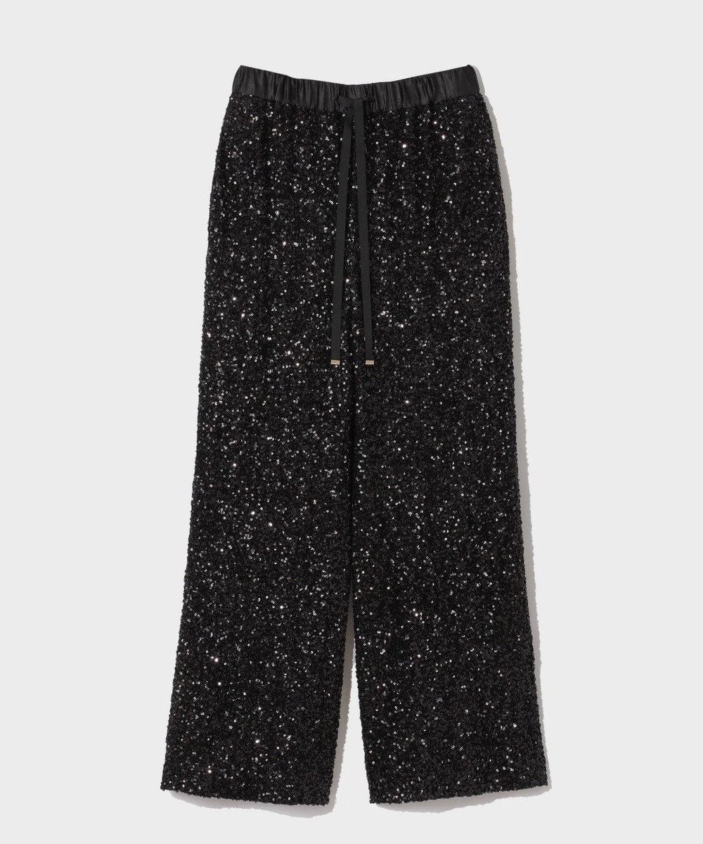 GRACE CONTINENTAL スパンコールニットパンツ
