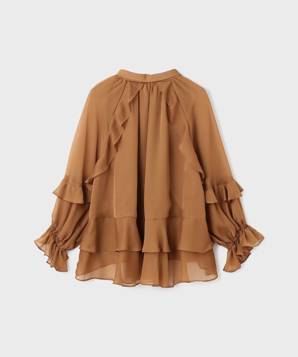 GRACE CONTINENTAL シフォンフレアブラウス 