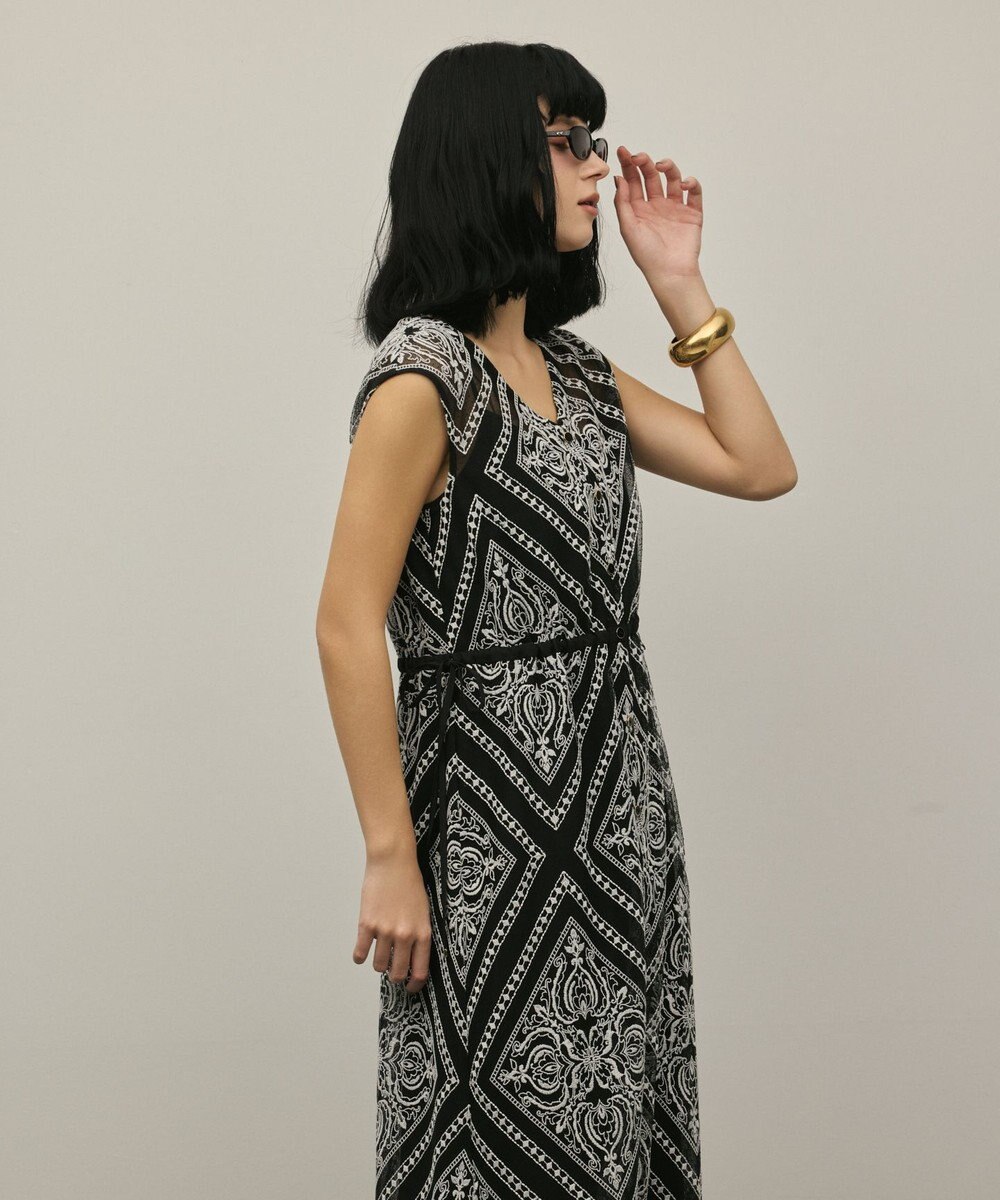 GRACE CONTINENTAL 刺繍ジレワンピース 