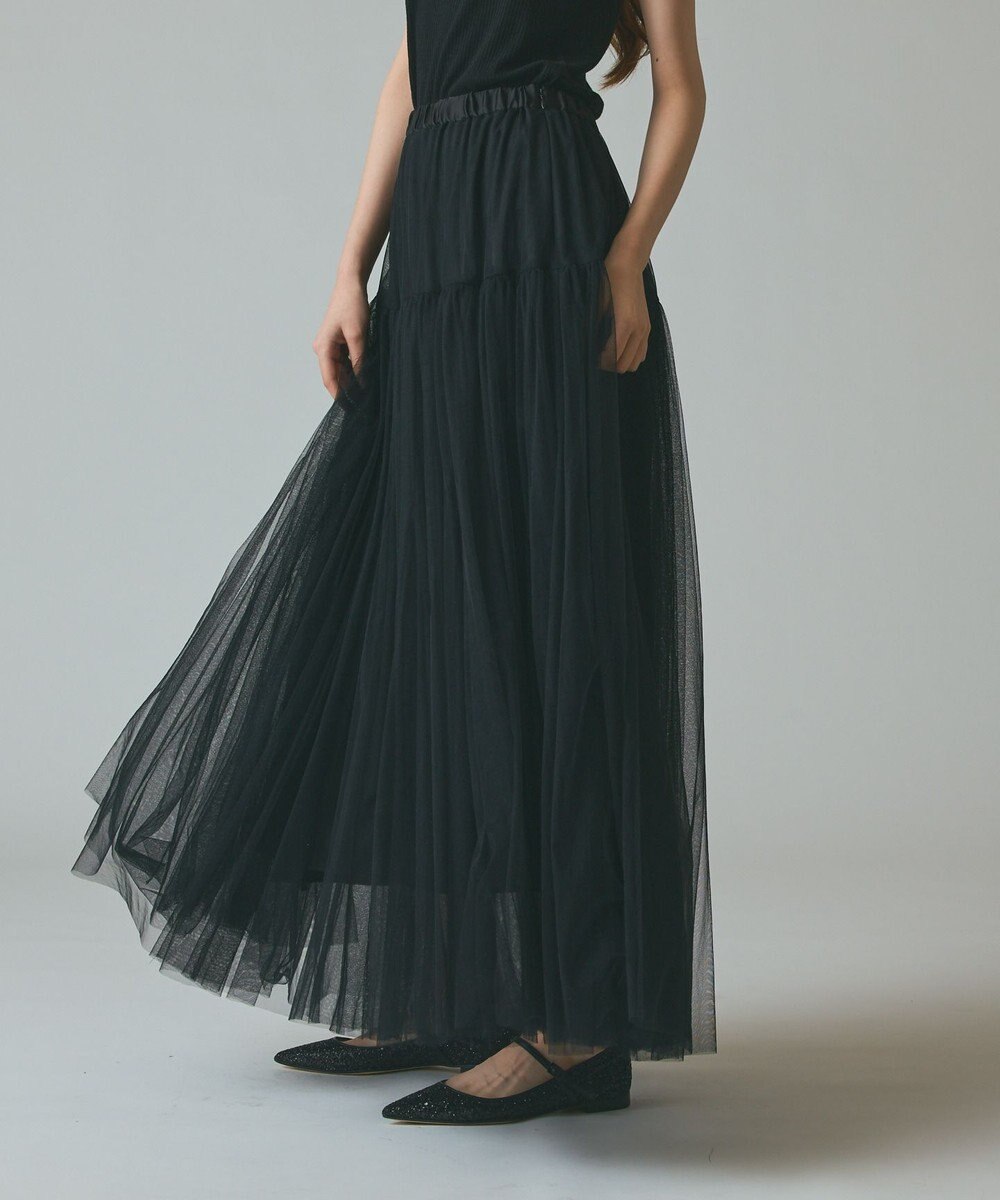 GRACE CONTINENTAL チュールボリュームスカート 