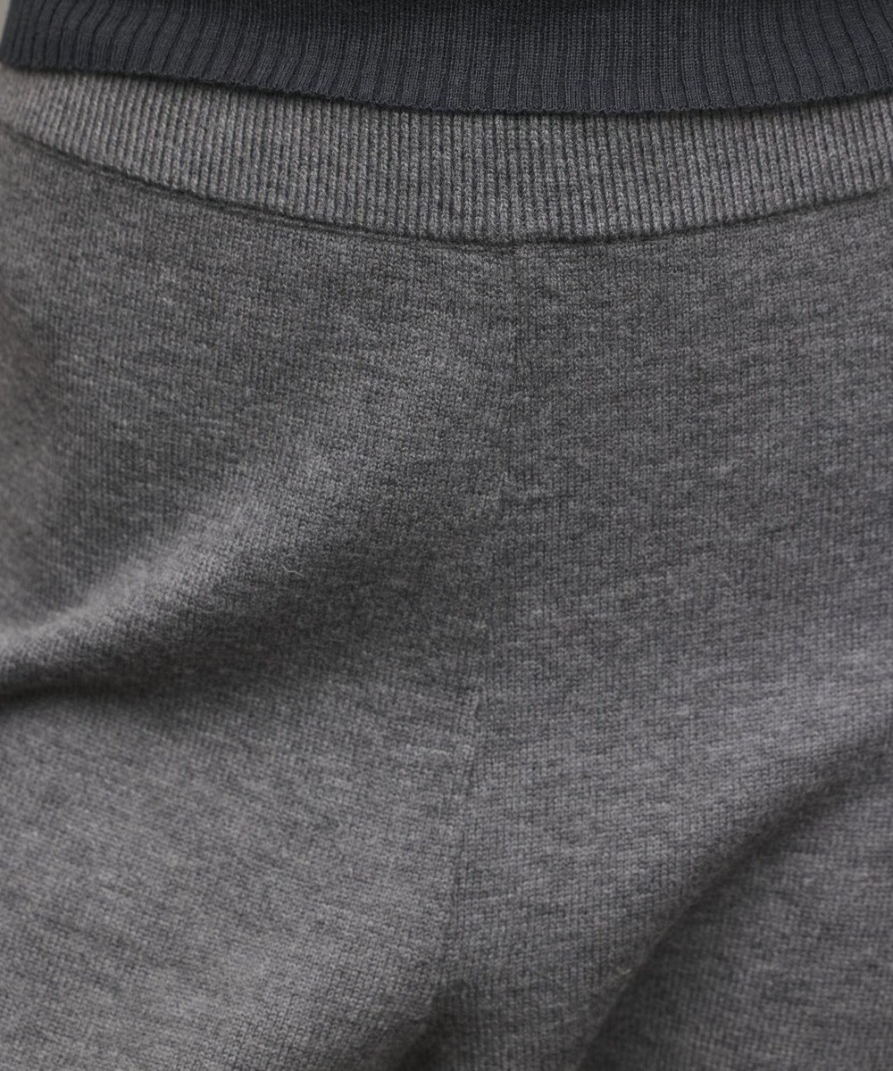 GRACE CONTINENTAL スウェットライクニットパンツ 