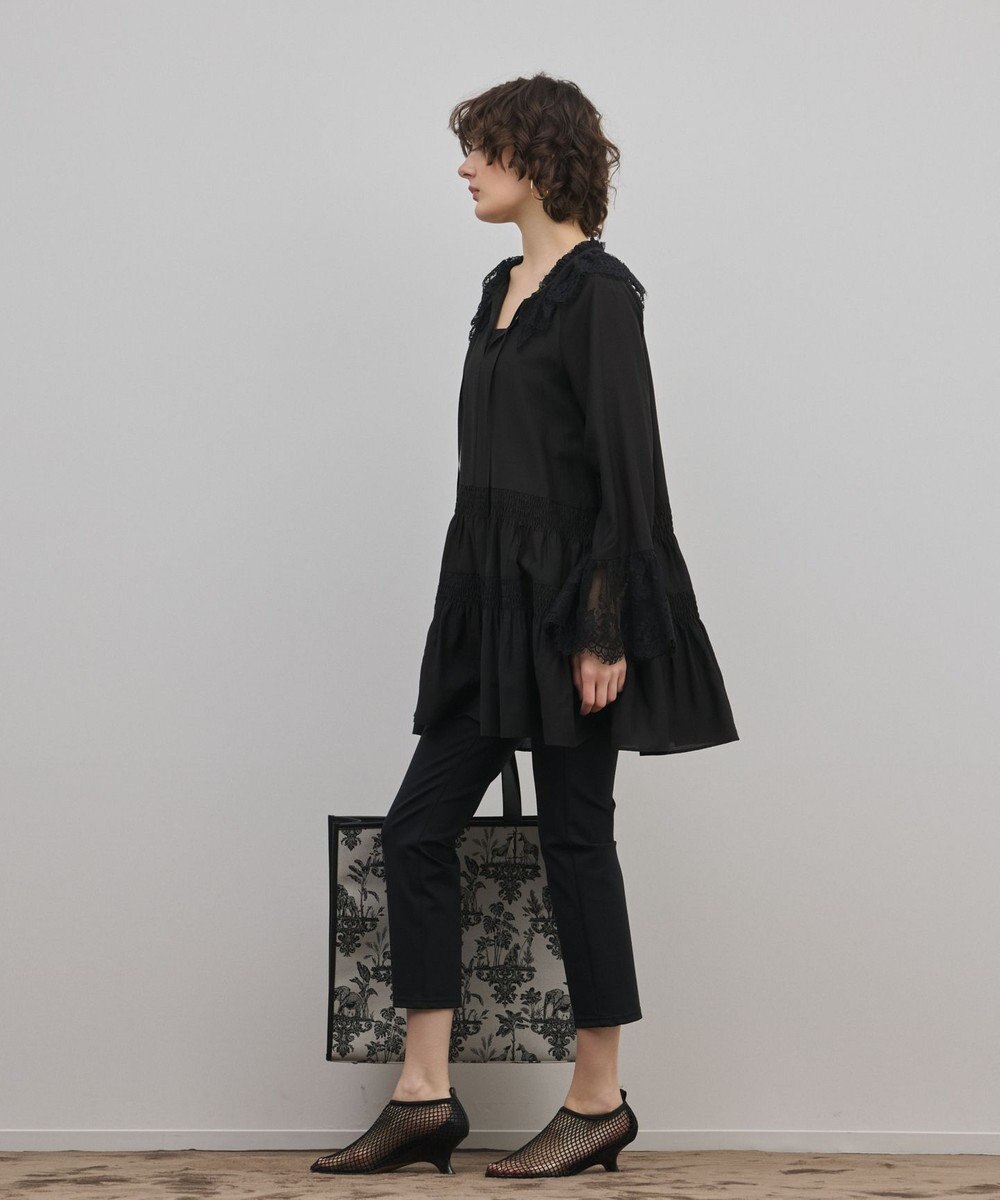 GRACE CONTINENTAL レースカラーチュニックブラウス 