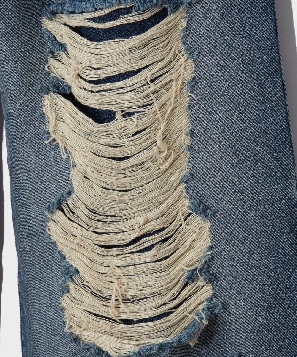 GRACE CONTINENTAL ハードクラッシュデニムパンツ 