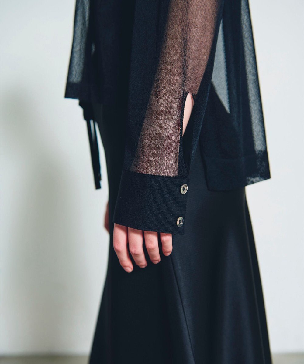 GRACE CONTINENTAL ニットシアーシャツ 