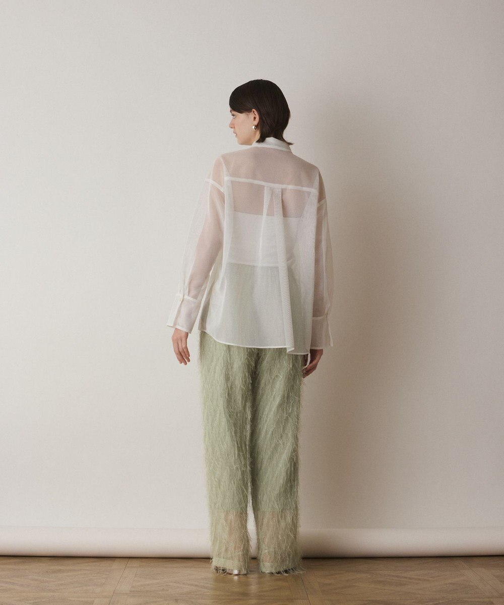 GRACE CONTINENTAL メッシュオーバーシャツ 