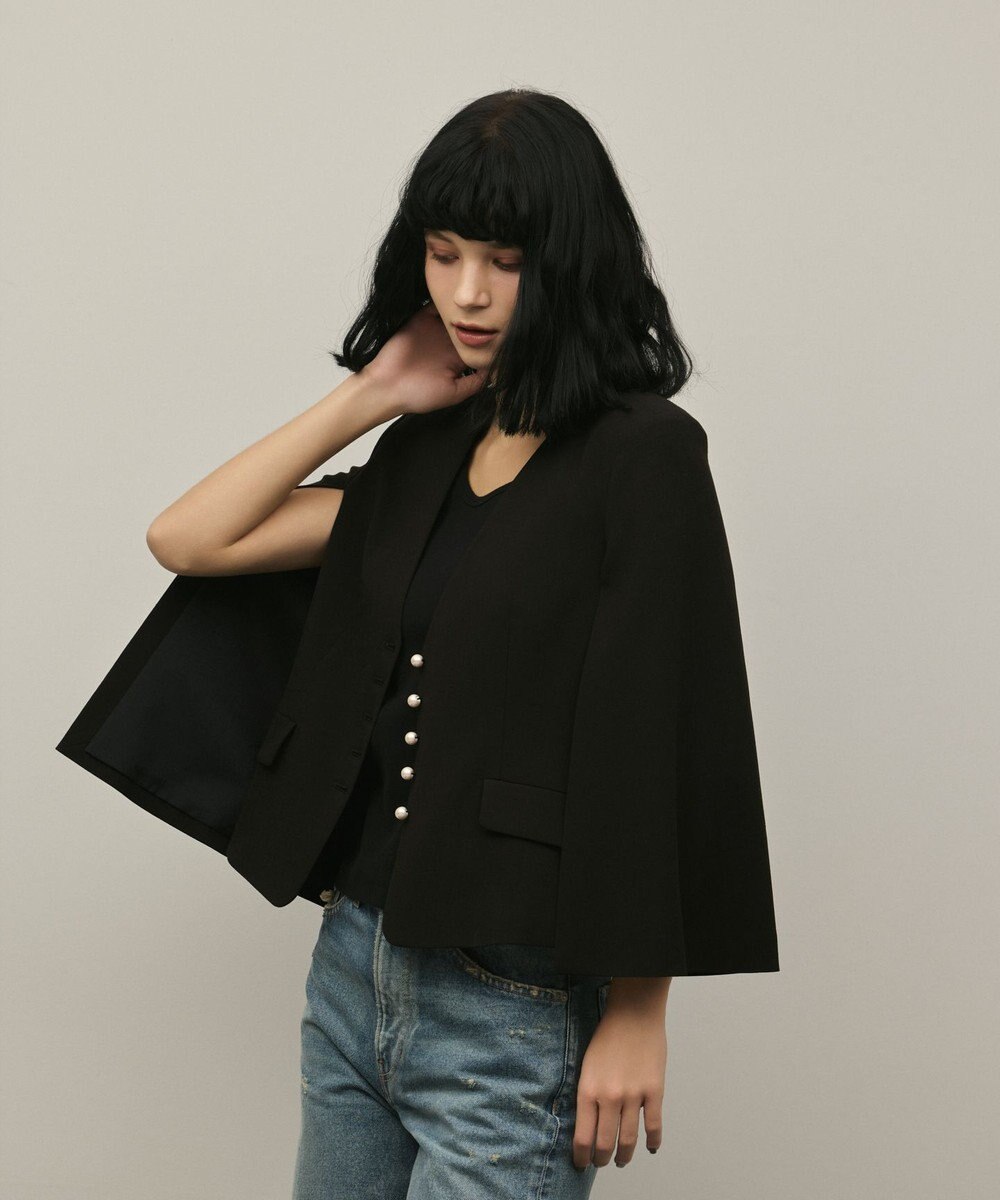 GRACE CONTINENTAL トリアセケープスリーブジャケット 