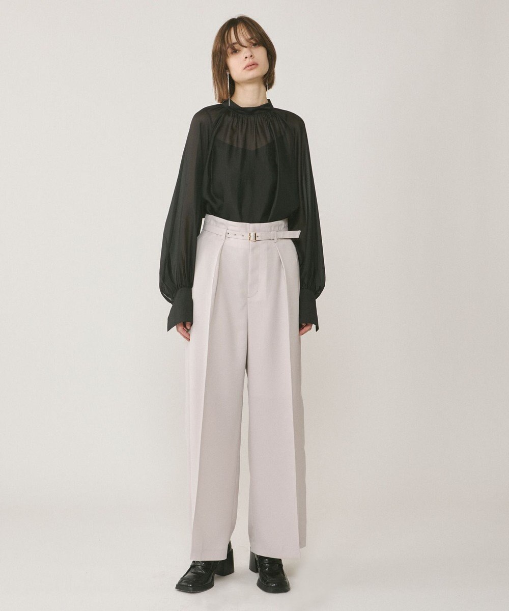 GRACE CONTINENTAL シアーボウタイブラウス 