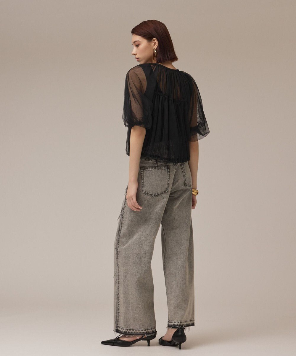 GRACE CONTINENTAL チュールシアーブルゾン 