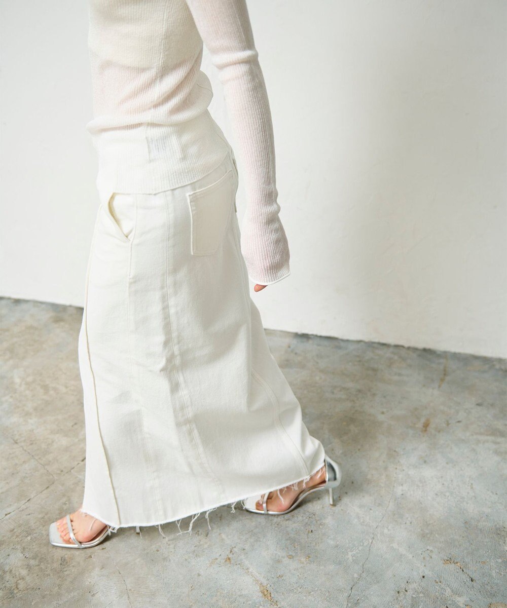 GRACE CONTINENTAL デニムタイトロングスカート 