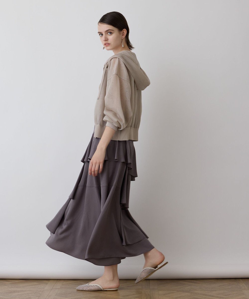 GRACE CONTINENTAL シアーニットパーカー