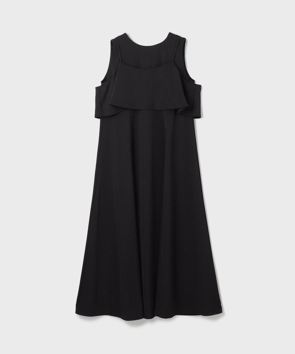 美品✨グレースコンチネンタル✨黒と白のビーズ付きストレートロングワンピース 36 ドビー刺繍ロングワンピース / GRACE CONTINENTAL | GRACE