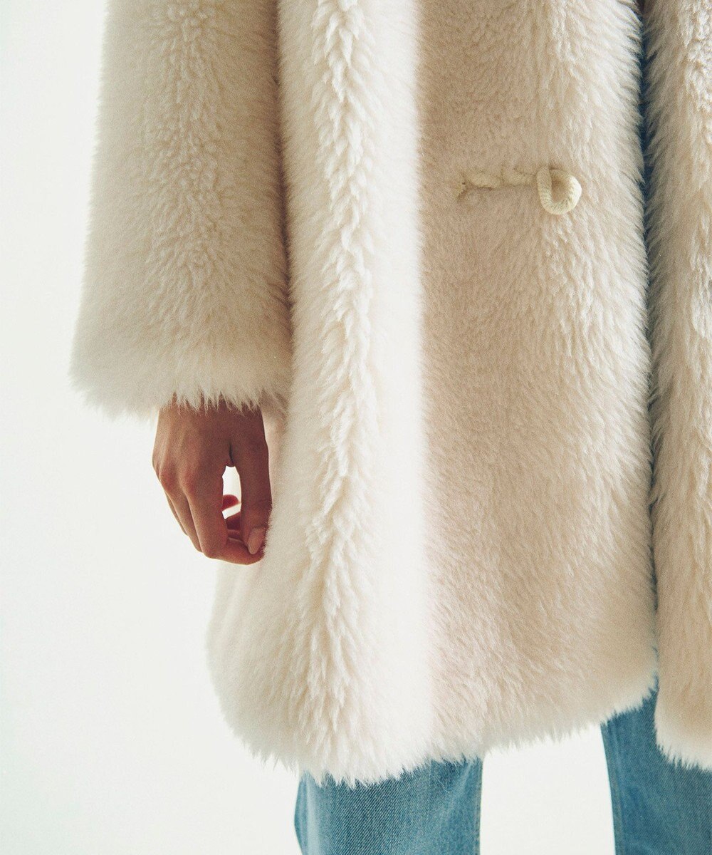 GRACE CONTINENTAL ウールボアショートコート 