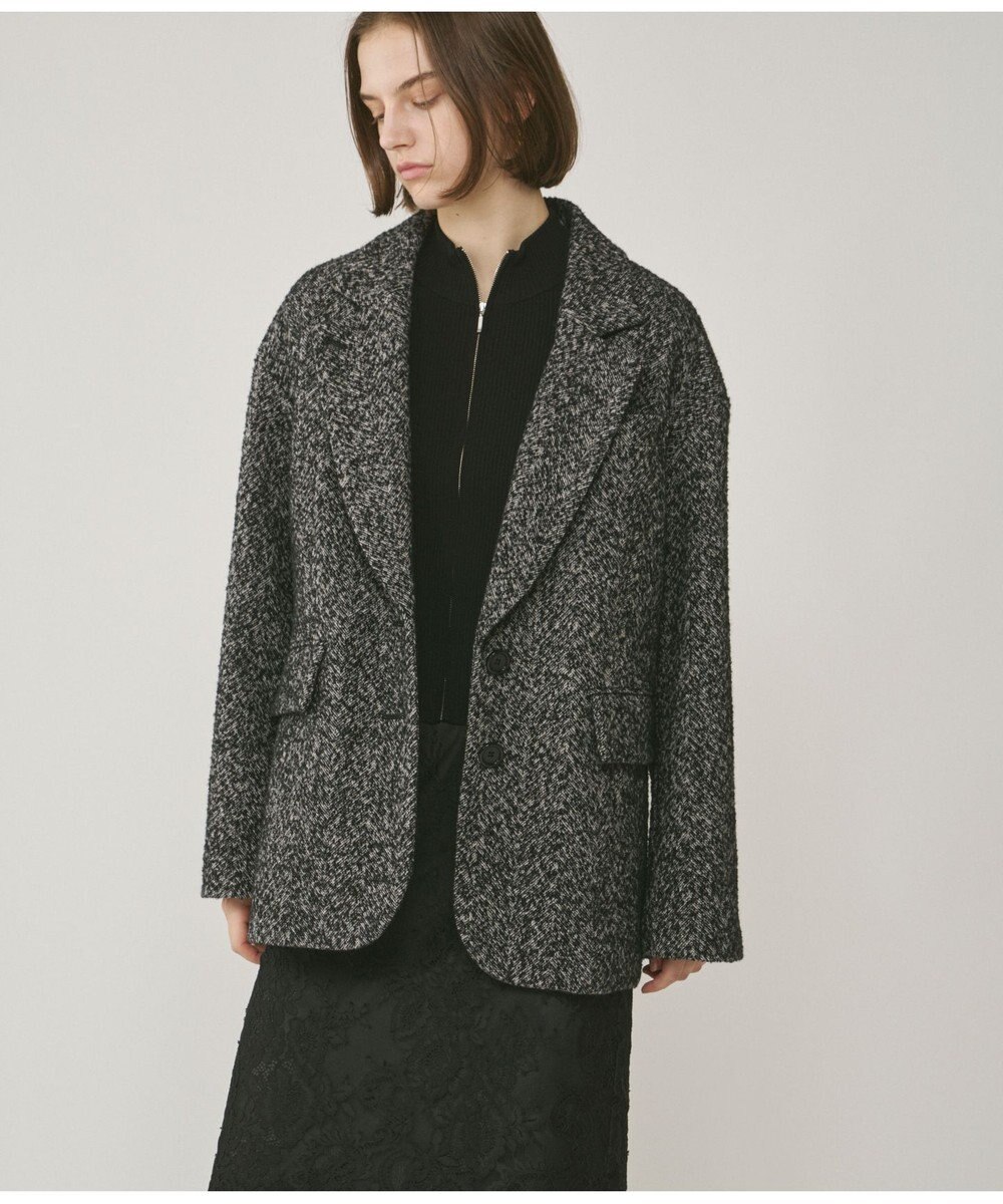 GRACE CONTINENTAL ヘリンボーンツイードジャケット 