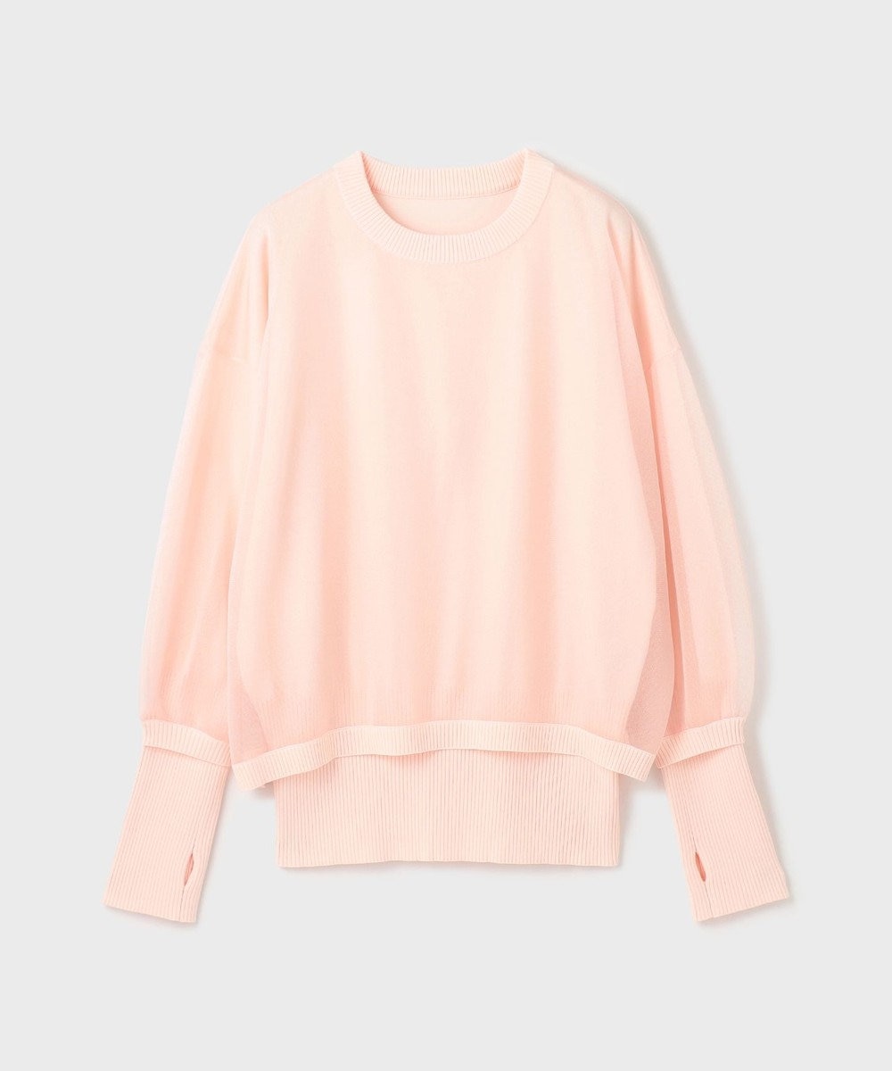 GRACE CONTINENTAL シアーニットトップ