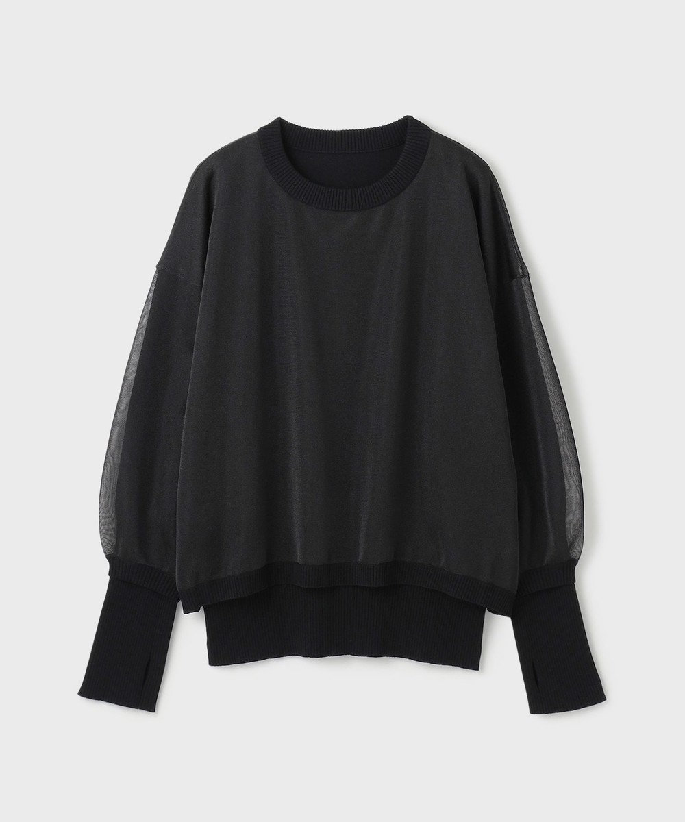 GRACE CONTINENTAL シアーニットトップ