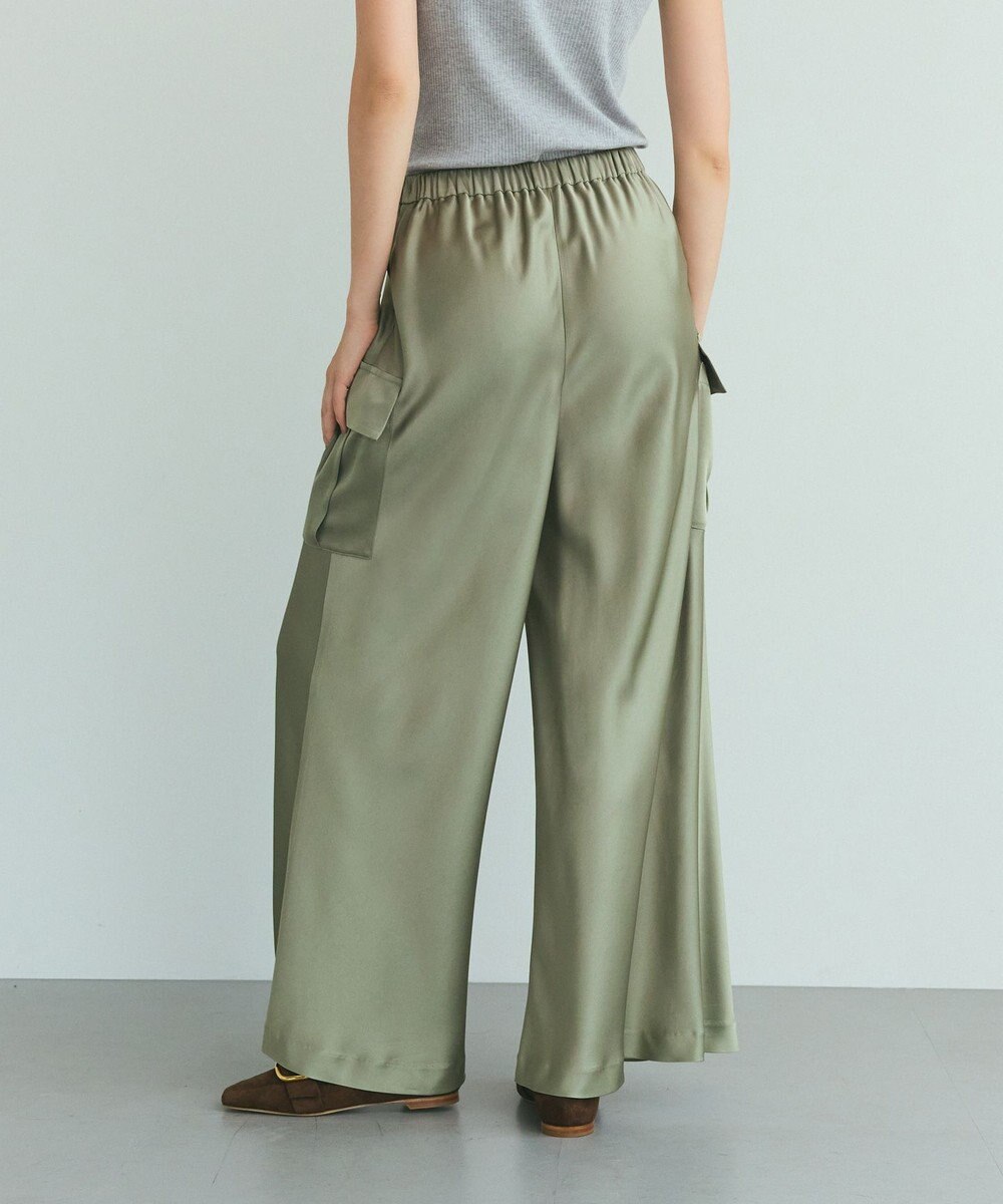 GRACE CONTINENTAL ダブルサテンイージーパンツ