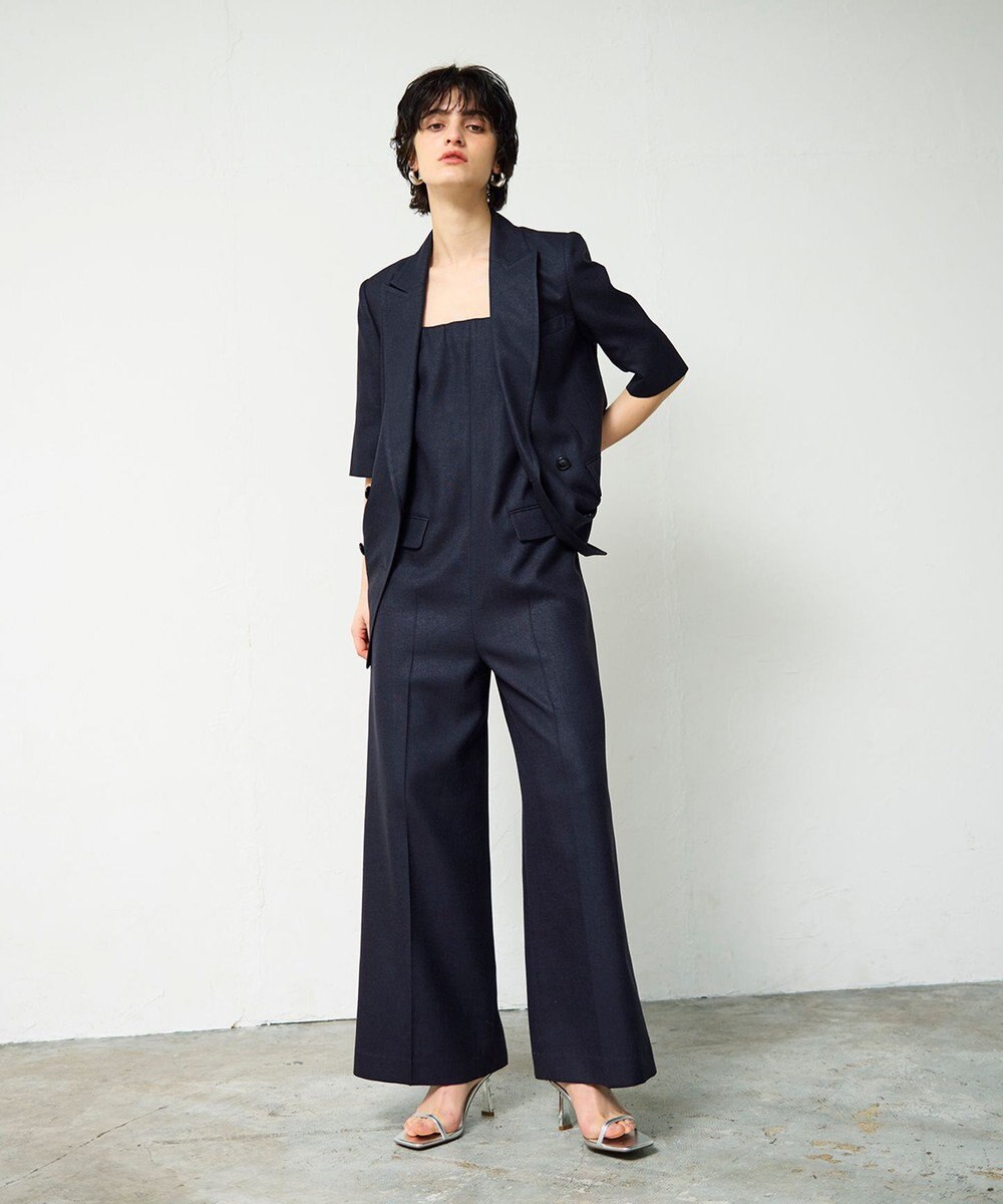 GRACE CONTINENTAL リネンタッチハーフスリーブジャケット