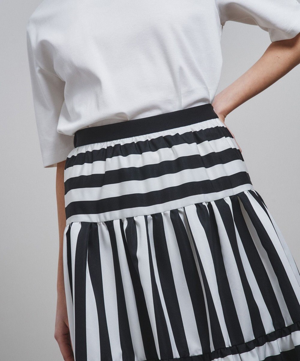 GRACE CONTINENTAL ボーダーコンビスカート