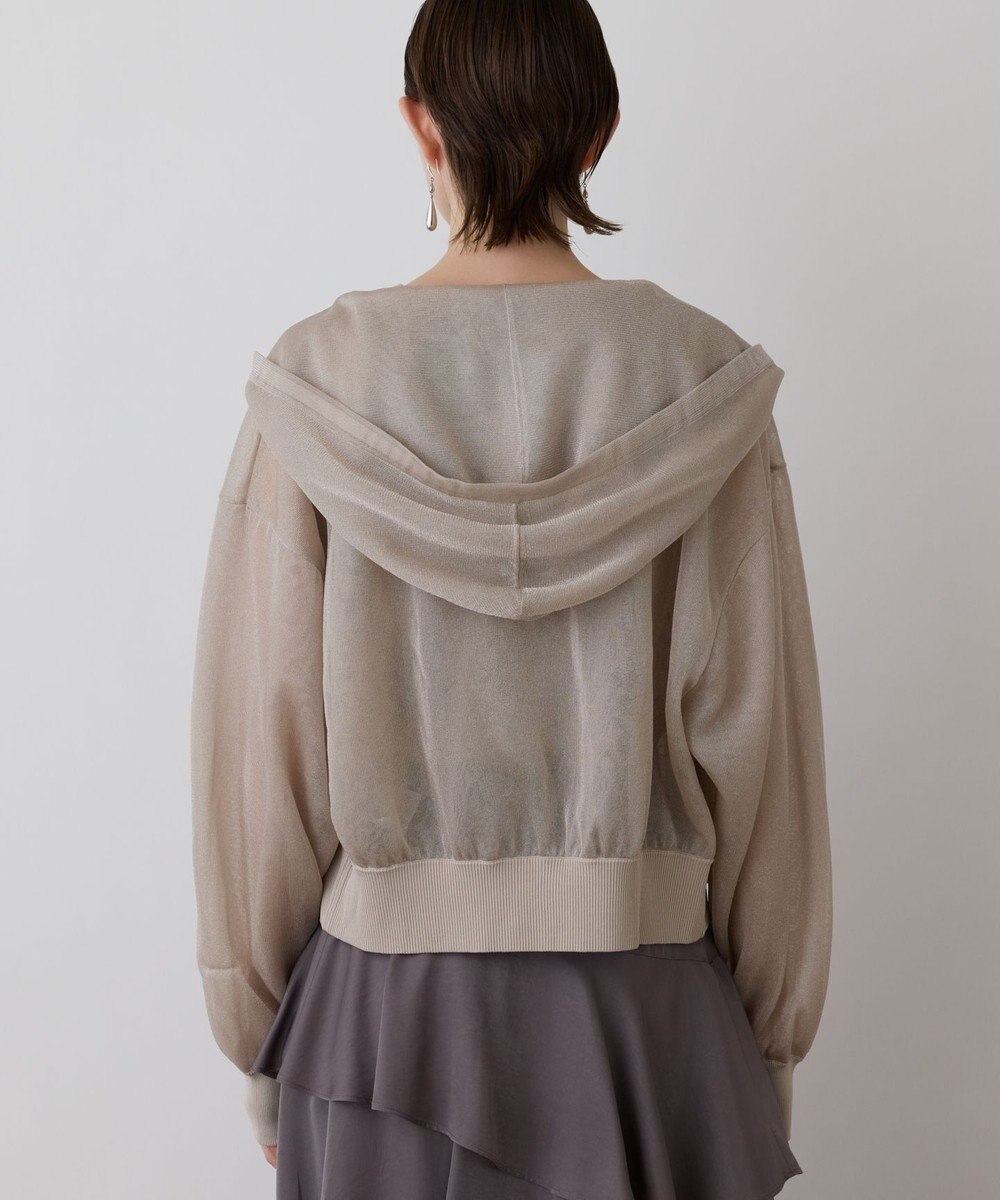 GRACE CONTINENTAL シアーニットパーカー 