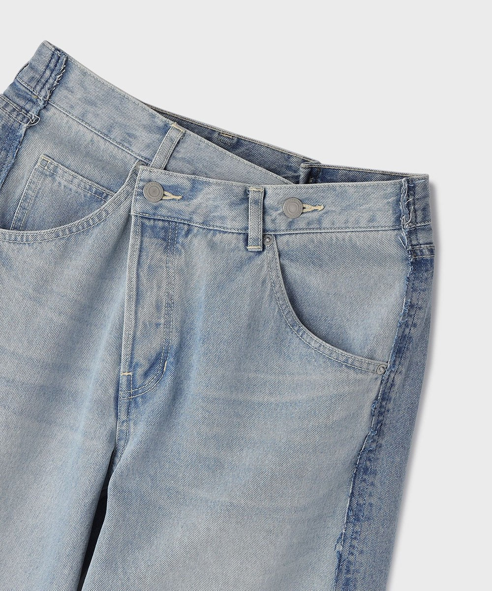 GRACE CONTINENTAL リメイクストレートデニムパンツ