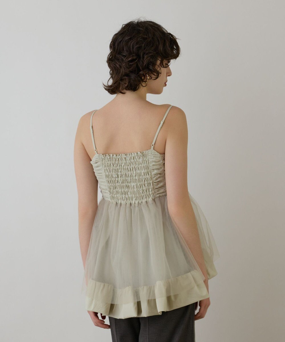 GRACE CONTINENTAL タフタチュールキャミ 