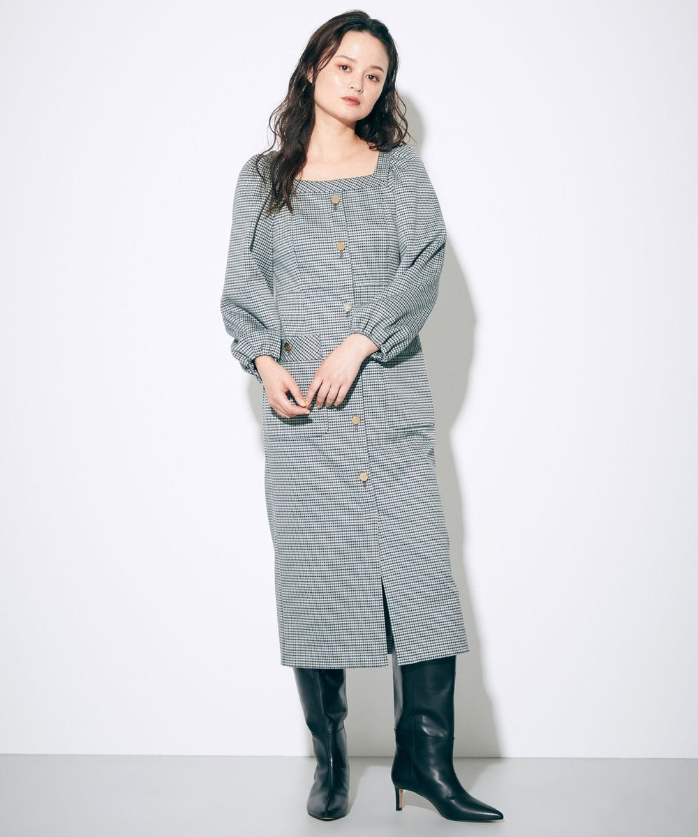 チェックジャージワンピース Grace Continental Grace Continental グレースコンチネンタル 通販 チェックジャージワンピース Grace Continental Grace Continental グレースコンチネンタル 通販