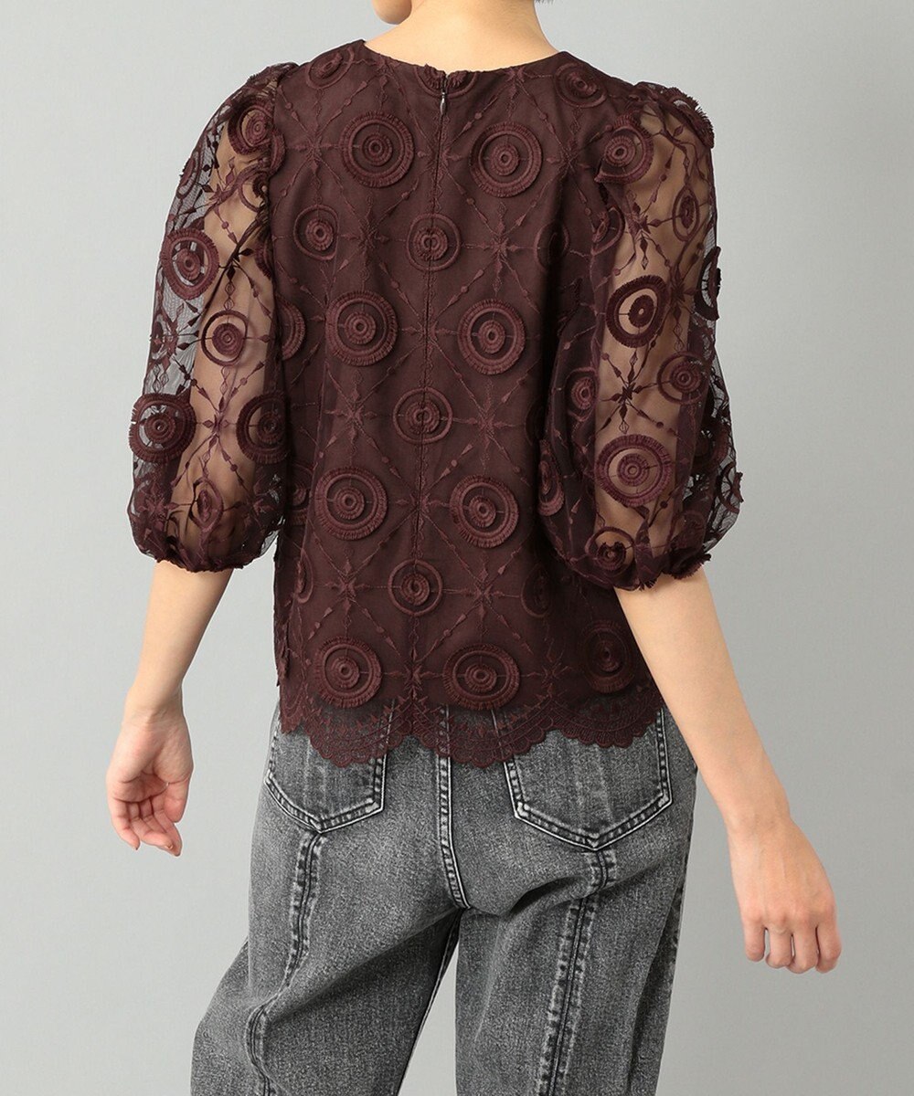 【グレースコンチネンタル】チュール刺繍トップ チュール刺繍トップ / GRACE CONTINENTAL | GRACE CONTINENTAL