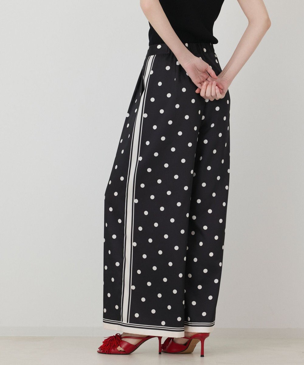 GRACE CONTINENTAL ドットツイルパンツ 
