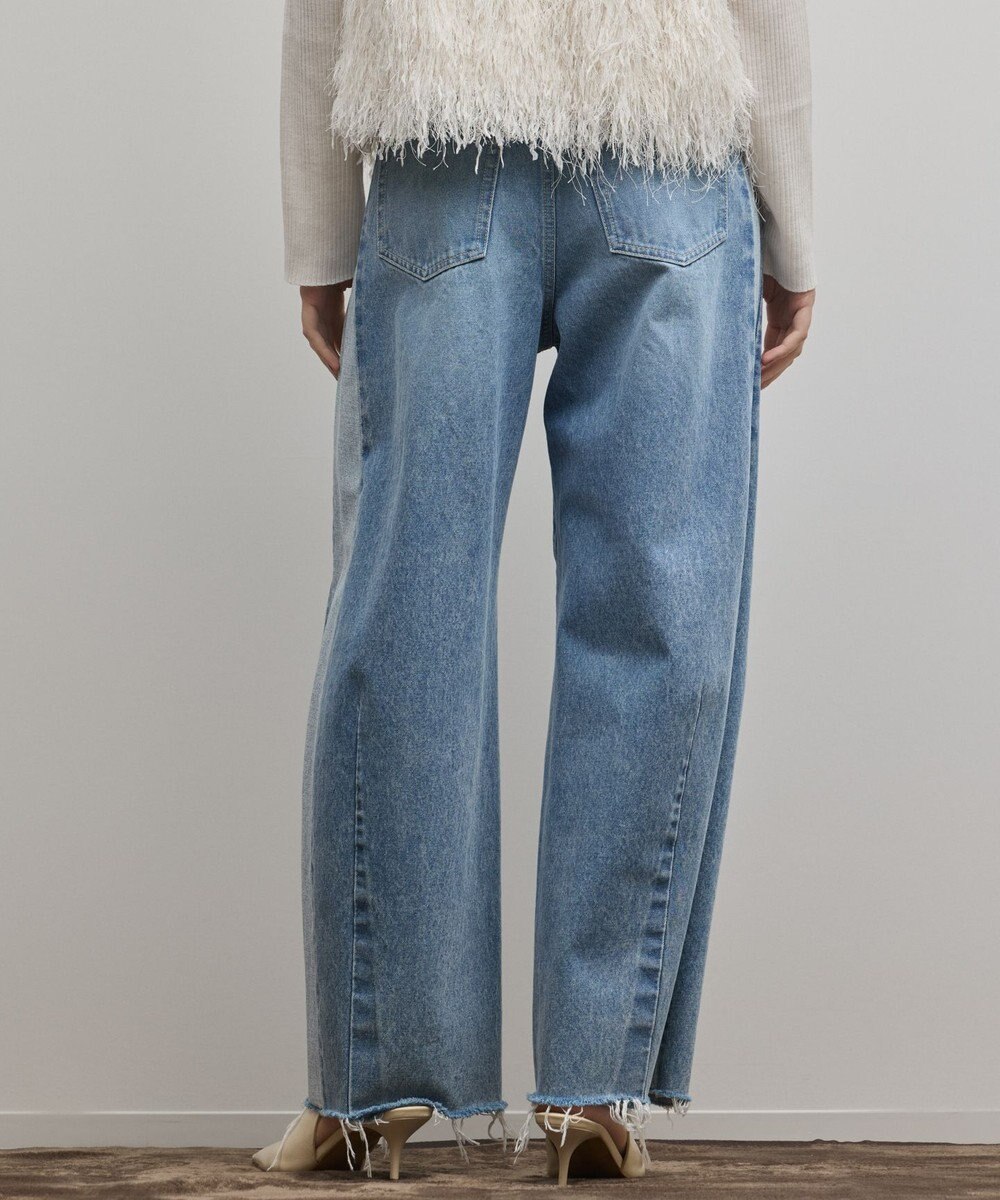 GRACE CONTINENTAL サイドラインデニムパンツ 