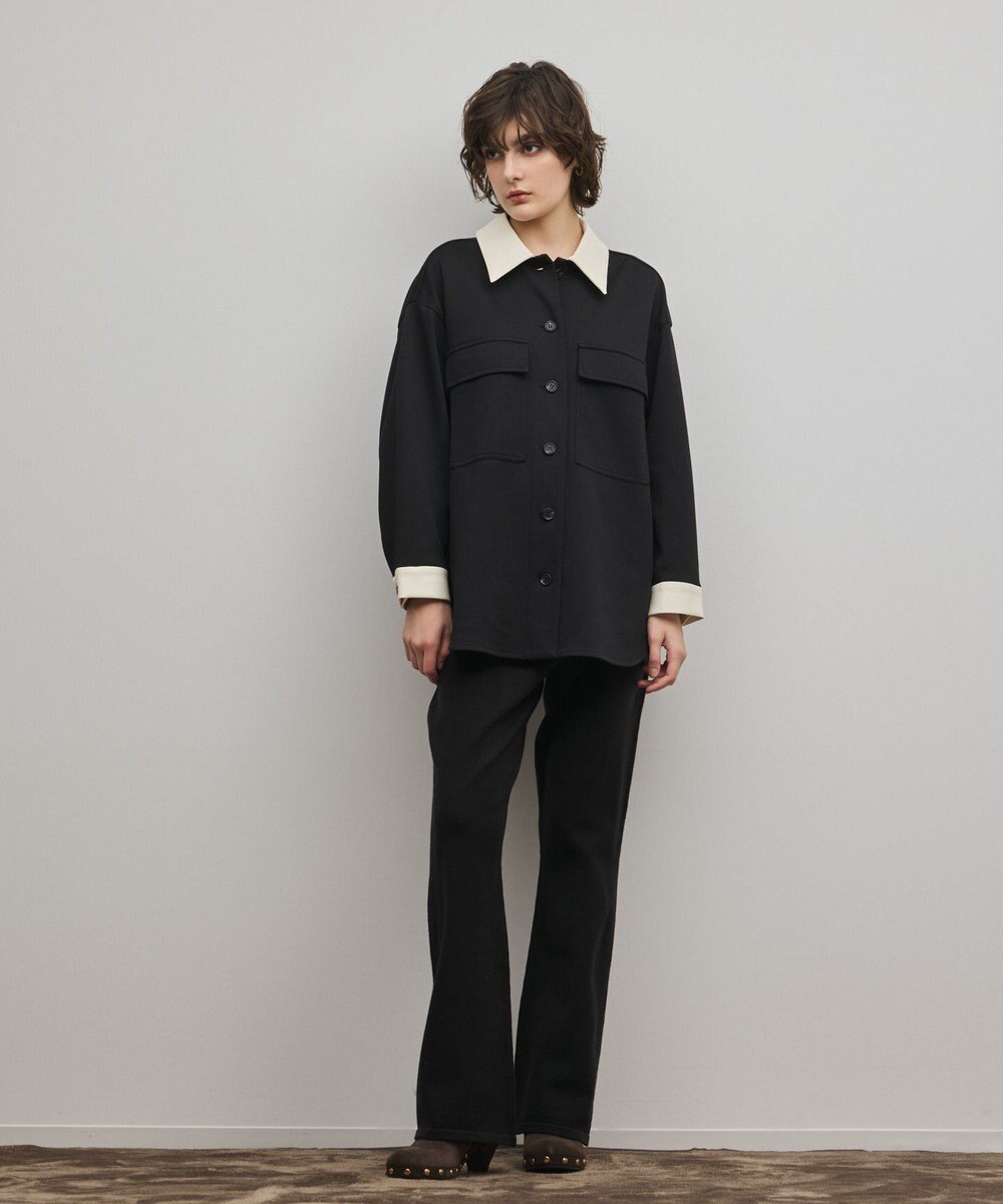 GRACE CONTINENTAL スウェットライクニットパンツ 