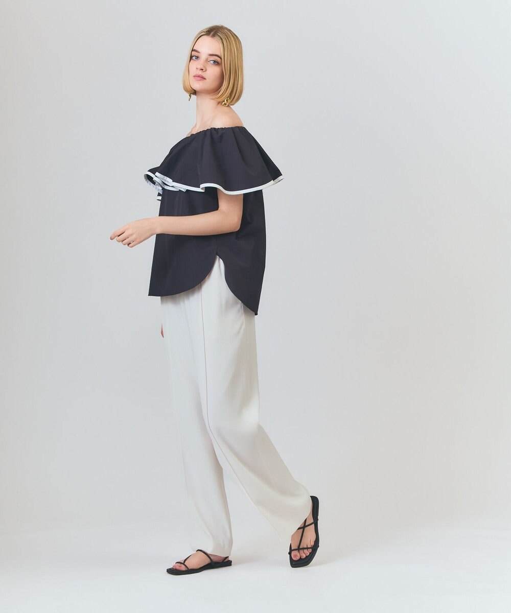 GRACE CONTINENTAL ラッフルトリミングブラウス 