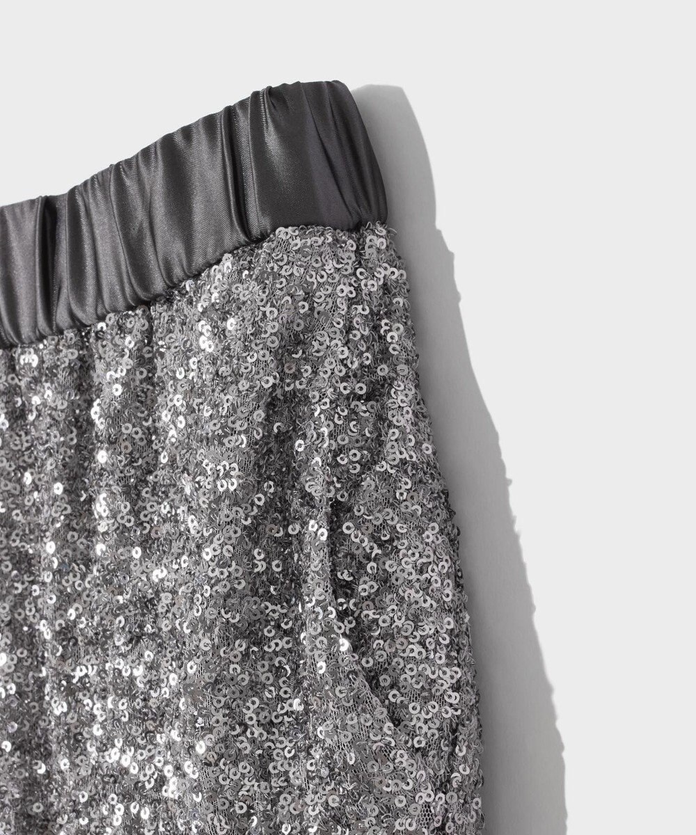 GRACE CONTINENTAL スパンコールニットパンツ