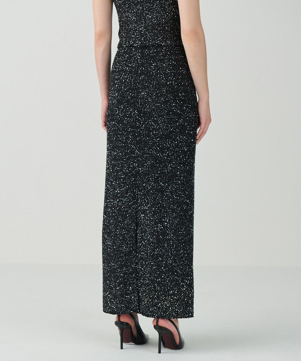 GRACE CONTINENTAL シャイニーニットロングスカート 