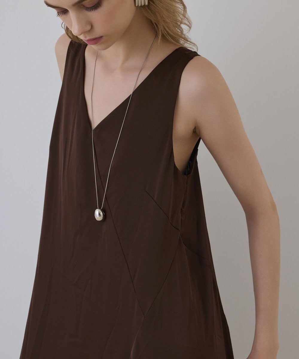 GRACE CONTINENTAL サテンレースニットワンピース 