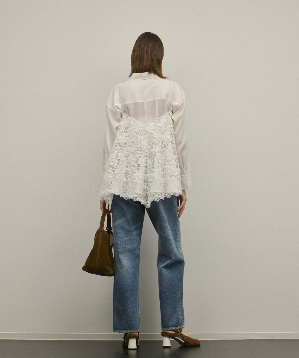 GRACE CONTINENTAL ワイドストレートデニムパンツ 