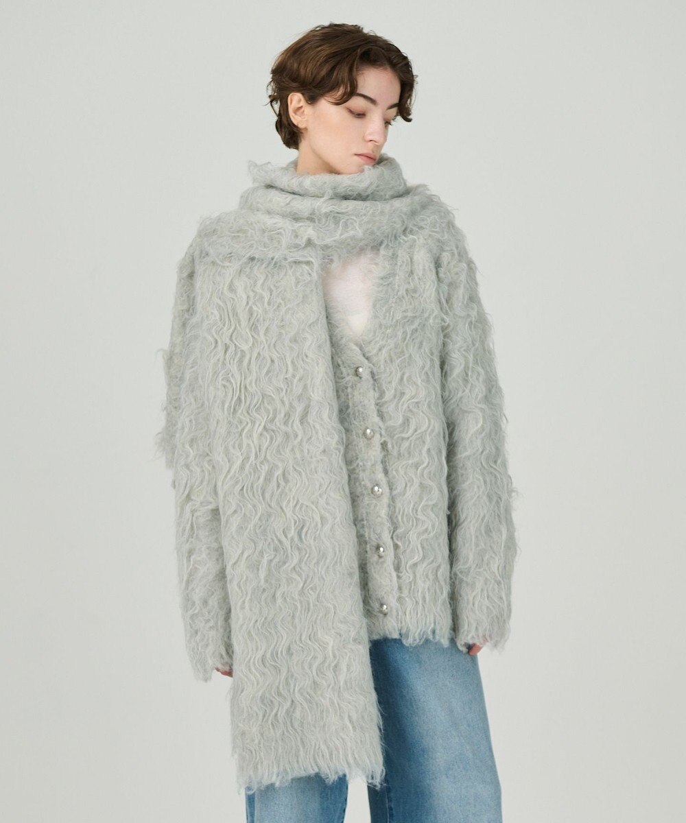 GRACE CONTINENTAL シャギーニットストール 