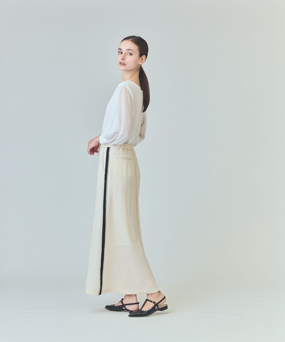 GRACE CONTINENTAL ラインビジューロングスカート