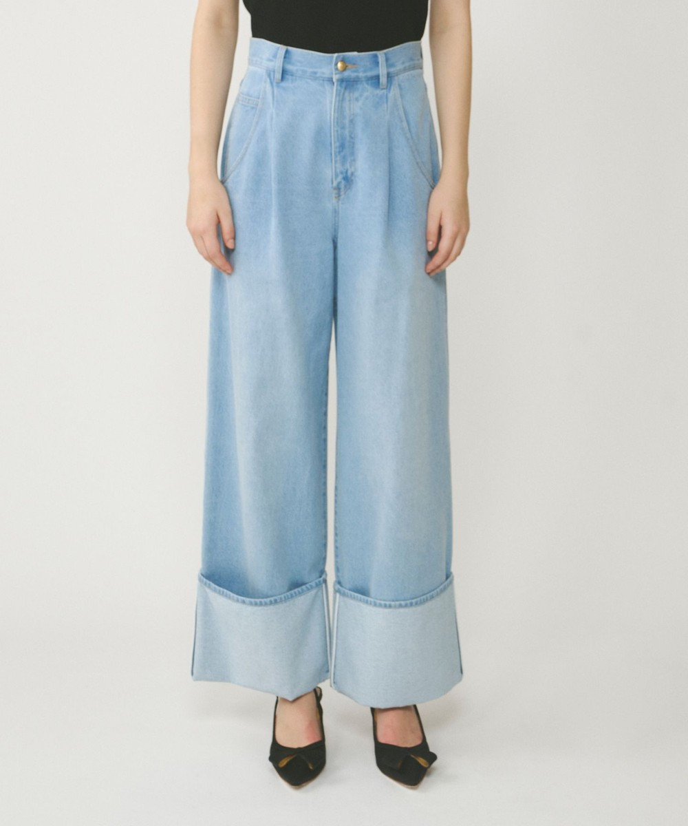 GRACE CONTINENTAL ロールアップワイドパンツ