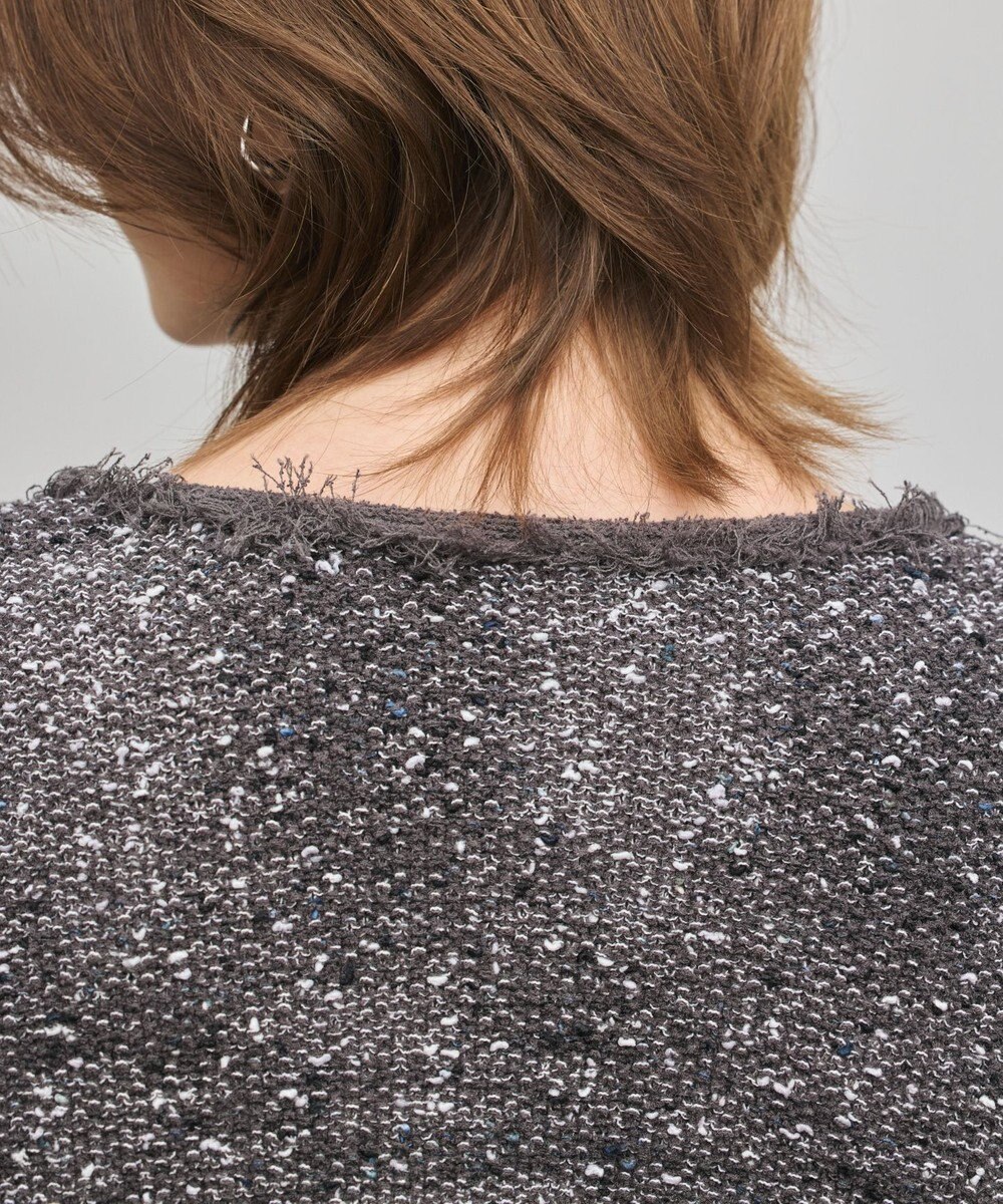 GRACE CONTINENTAL ツイードニットカーディガン 